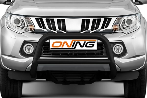 Frontbügel mit Querstreben für Mitsubishi L200 KJOT 2015-2019 SCHWARZ 70mm