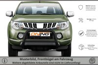 Frontbügel mit Querstreben für Mitsubishi L200 KJOT 2015-2019 SCHWARZ 70mm