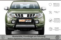 Frontbügel für Mitsubishi L200 KJOT 2015-2019 SCHWARZ 70mm Edelstahl Gutachten