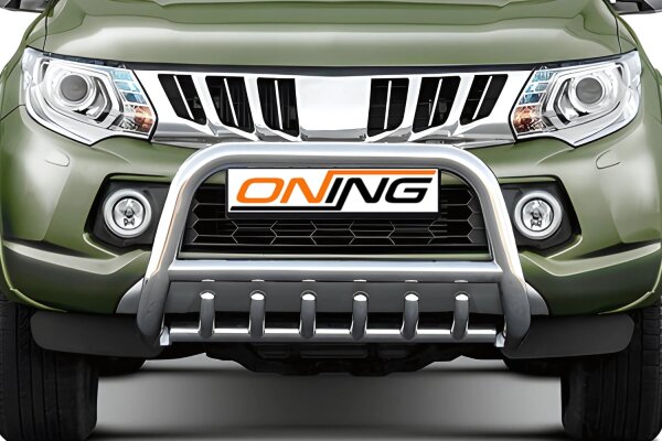 Frontbügel mit Unterbodenschutz für Mitsubishi L200 KJOT 2015-2019 70mm Gutachten