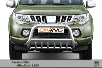 Frontbügel mit Unterbodenschutz für Mitsubishi L200 KJOT 2015-2019 70mm Gutachten