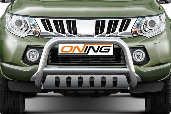 Frontbügel mit Unterfahrschutz für Mitsubishi L200 KJOT 2015-2019 70mm Gutachten