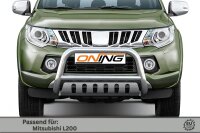 Frontbügel mit Unterfahrschutz für Mitsubishi L200 KJOT 2015-2019 70mm Gutachten