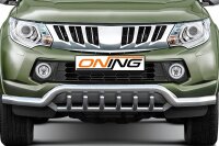 Frontbügel mit Unterbodenschutz für Mitsubishi L200 KJOT 2015-2019 70mm breit Gutachten