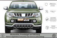 Frontbügel mit Unterbodenschutz für Mitsubishi L200 KJOT 2015-2019 70mm breit Gutachten