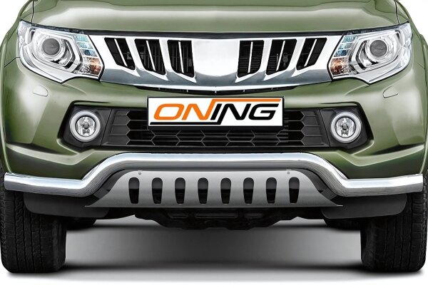 Frontbügel mit Unterfahrschutz für Mitsubishi L 200/Triton 2015- 70mm breit Gutachten