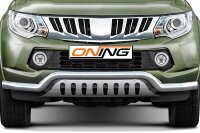 Frontbügel mit Unterfahrschutz für Mitsubishi L 200/Triton 2015- 70mm breit Gutachten