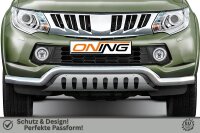 Frontbügel mit Unterfahrschutz für Mitsubishi L 200/Triton 2015- 70mm breit Gutachten