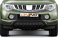 Frontbügel Unterfahrschutz für Mitsubishi L200 KJOT 2015-2019 SCHWARZ 70mm breit