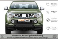 Frontbügel Unterfahrschutz für Mitsubishi L200 KJOT 2015-2019 SCHWARZ 70mm breit