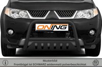 Frontbügel Unterfahrschutz für Mitsubishi Outlander II 2006-2010 SCHWARZ 60mm