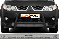 Frontbügel mit Querstreben für Mitsubishi Outlander II 2006-2010 SCHWARZ 60mm