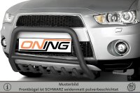 Frontbügel Unterbodenschutz für Mitsubishi Outlander II 2010-2012 SCHWARZ 60mm