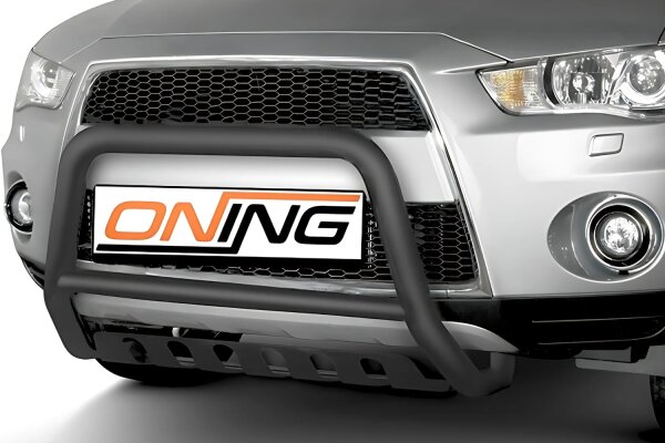 Frontbügel Unterfahrschutz für Mitsubishi Outlander II 2010-2012 SCHWARZ 60mm