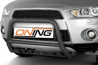 Frontbügel Unterfahrschutz für Mitsubishi Outlander II 2010-2012 SCHWARZ 60mm