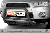 Frontbügel Unterfahrschutz für Mitsubishi Outlander II 2010-2012 SCHWARZ 60mm