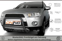 Frontbügel Unterfahrschutz für Mitsubishi Outlander II 2010-2012 SCHWARZ 60mm