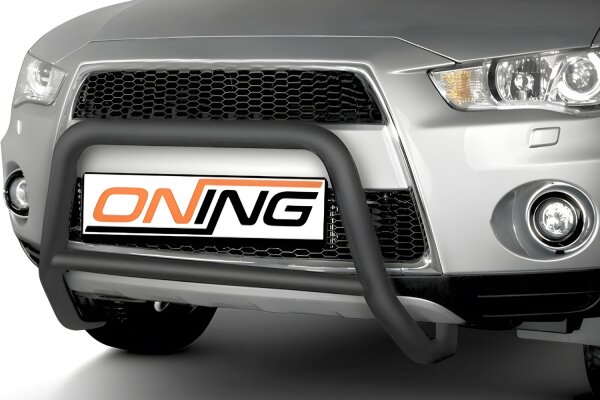 Frontbügel mit Querstreben für Mitsubishi Outlander II 2010-2012 SCHWARZ 60mm