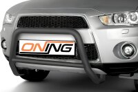 Frontbügel mit Querstreben für Mitsubishi Outlander II 2010-2012 SCHWARZ 60mm
