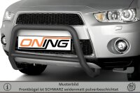 Frontbügel mit Querstreben für Mitsubishi Outlander II 2010-2012 SCHWARZ 60mm