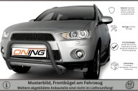 Frontbügel mit Querstreben für Mitsubishi Outlander II 2010-2012 SCHWARZ 60mm