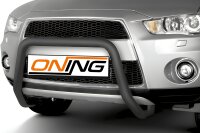 Frontbügel für Mitsubishi Outlander II 2010-2012 SCHWARZ 60mm Edelstahl Gutachten