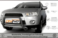 Frontbügel für Mitsubishi Outlander II 2010-2012 SCHWARZ 60mm Edelstahl Gutachten