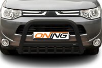 Frontbügel mit Unterbodenschutz für Mitsubishi Outlander III 2012-2015 SCHWARZ 70mm