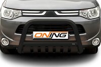 Frontbügel mit Unterfahrschutz für Mitsubishi Outlander III 2012-2015 SCHWARZ 70mm