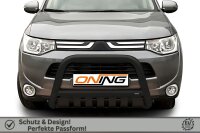 Frontbügel mit Unterfahrschutz für Mitsubishi Outlander III 2012-2015 SCHWARZ 70mm