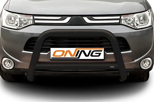 Frontbügel mit Querstreben für Mitsubishi Outlander III 2012-2015 SCHWARZ 70mm Gutachten