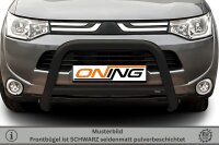 Frontbügel mit Querstreben für Mitsubishi Outlander III 2012-2015 SCHWARZ 70mm Gutachten
