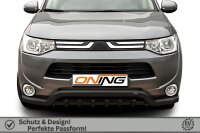 Frontbügel Unterbodenschutz für Mitsubishi Outlander III 2012-2015 SCHWARZ 70mm breit