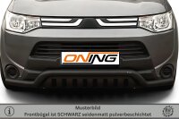 Frontbügel Unterfahrschutz für Mitsubishi Outlander III 2012-2015 SCHWARZ 70mm breit