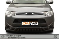 Frontbügel Unterfahrschutz für Mitsubishi Outlander III 2012-2015 SCHWARZ 70mm breit