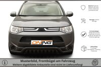 Frontbügel Unterfahrschutz für Mitsubishi Outlander III 2012-2015 SCHWARZ 70mm breit