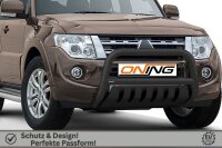 Frontbügel Unterfahrschutz für Mitsubishi Pajero V80 2007-2015 SCHWARZ 70mm