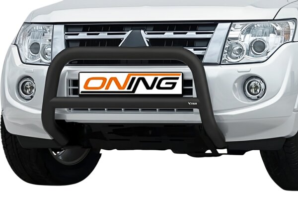 Frontbügel mit Querstreben für Mitsubishi Pajero V80 2007-2014 SCHWARZ 70mm