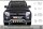 Frontbügel Unterfahrschutz für Mitsubishi Pajero V80 2007-2014 70mm breit