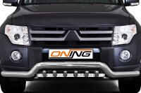 Frontbügel Unterbodenschutz für Mitsubishi Pajero V80 2007-2014 70mm breit