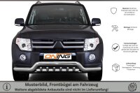 Frontbügel Unterbodenschutz für Mitsubishi Pajero V80 2007-2014 70mm breit