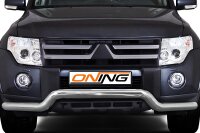 Frontbügel für Mitsubishi Pajero V80 2007-2014 70mm breit Edelstahl Gutachten