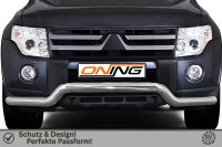 Frontbügel für Mitsubishi Pajero V80 2007-2014 70mm breit Edelstahl Gutachten