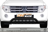 Frontbügel Unterbodenschutz für Mitsubishi Pajero V80 2007-2014 SCHWARZ breit