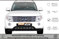 Frontbügel Unterbodenschutz für Mitsubishi Pajero V80 2007-2014 SCHWARZ breit