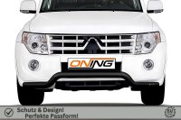 Frontbügel für Mitsubishi Pajero V80 2007-2014 SCHWARZ 70mm breit Gutachten