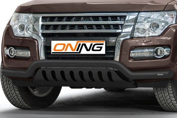 Frontbügel Unterfahrschutz für Mitsubishi Pajero V80 2015- SCHWARZ breit