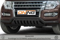 Frontbügel Unterfahrschutz für Mitsubishi Pajero V80 2015- SCHWARZ breit