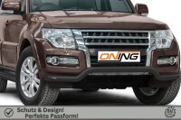 Frontbügel für Mitsubishi Pajero V80 2015- SCHWARZ 70mm breit Gutachten