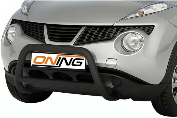 Frontbügel mit Querstreben für Nissan Juke 2010-2014 SCHWARZ 60mm Edelstahl Gutachten